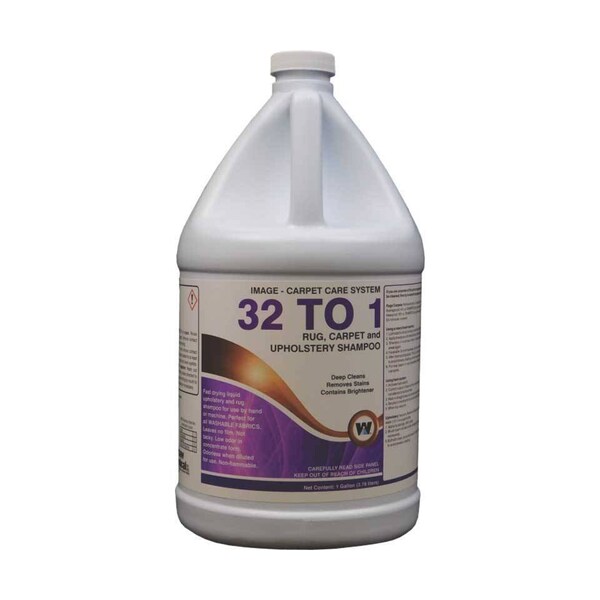Warsaw Chemical 32 To 1 High Foaming Carpet Shampoo, Clean, 1-Gallon, 4PK 21394-0000004 - main
